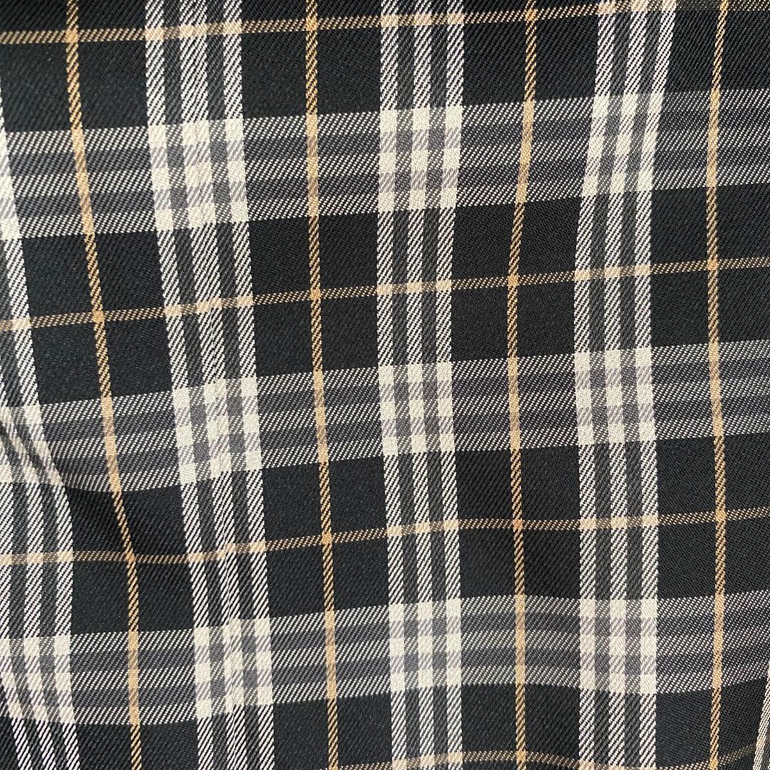 美品　バーバリーブルーレーベル　ダッフルコート　ノバチェック　ウール　ブラック