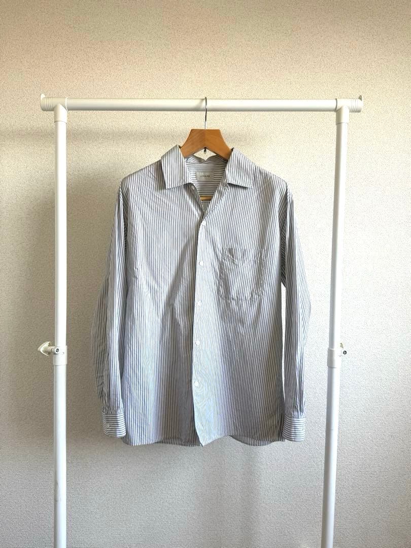 トップス LEMAIRE 22SS COVERTIBLE COLLAR LS SHIRT