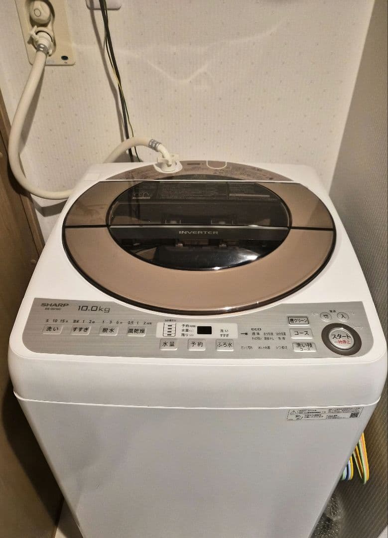 【送料無料】シャープ　全自動洗濯機　ES-GV10C