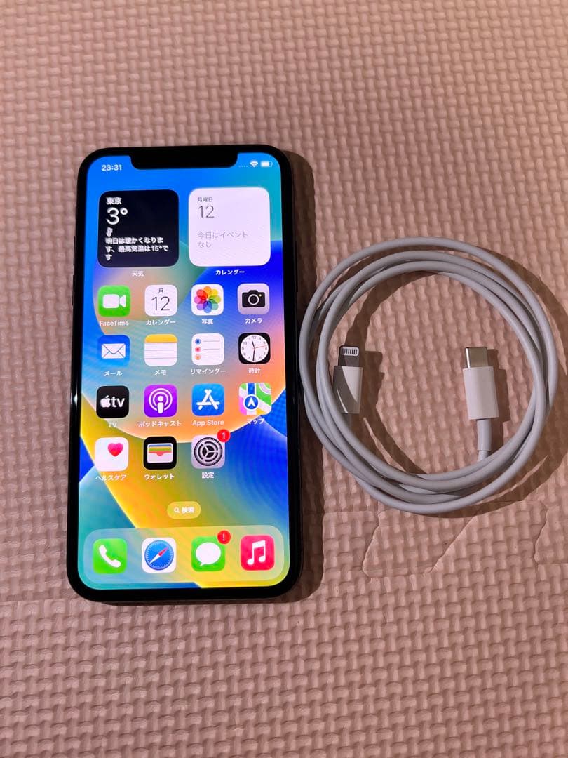 iPhone X 256GB スペースグレイ 本体 SIMロック解除