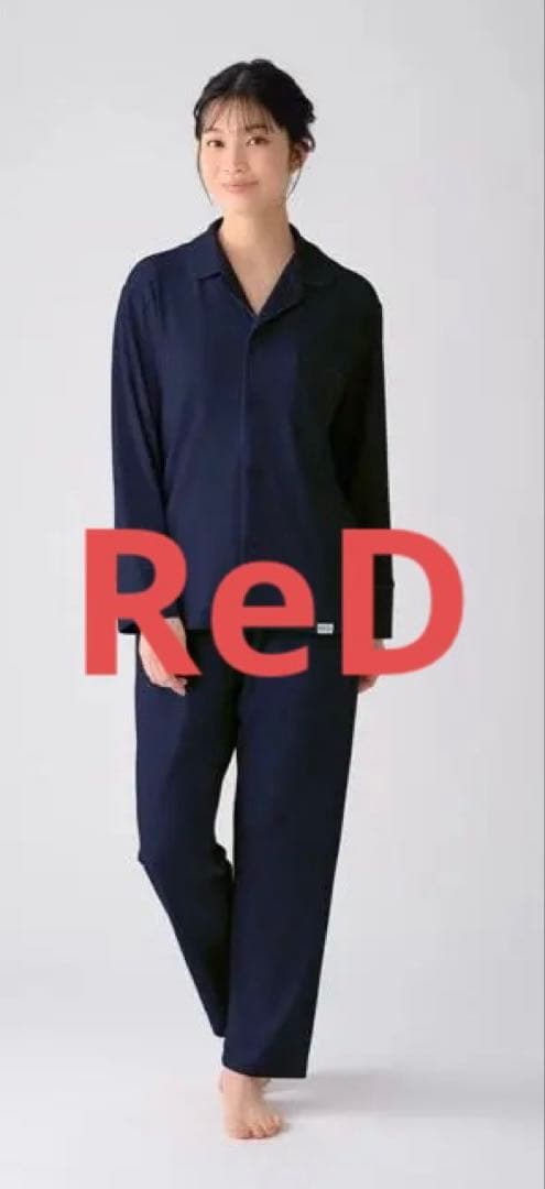 ReD スリープ パジャマトップス長袖＆ロングパンツセットM