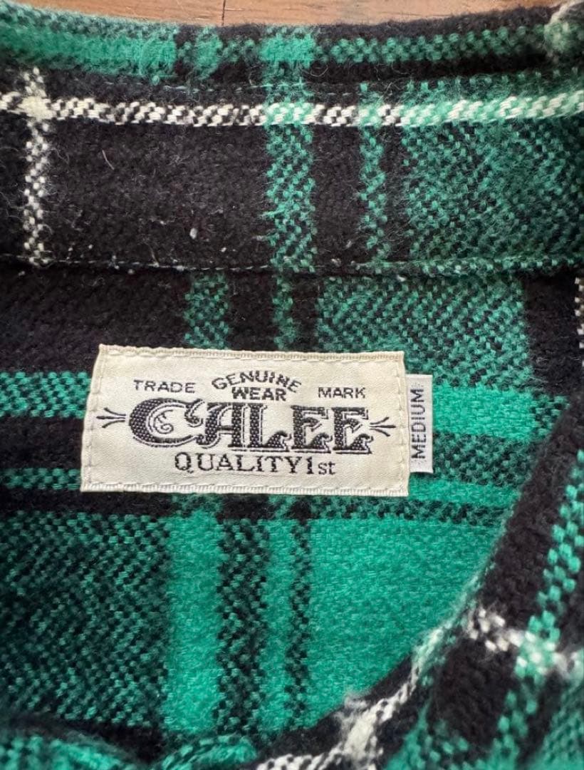 CALEE チェックネルシャツ