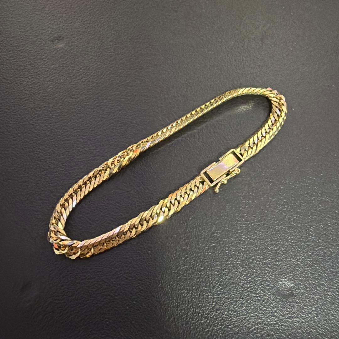 18k 喜平ブレスレット 12面トリプル 11.2g 17cm