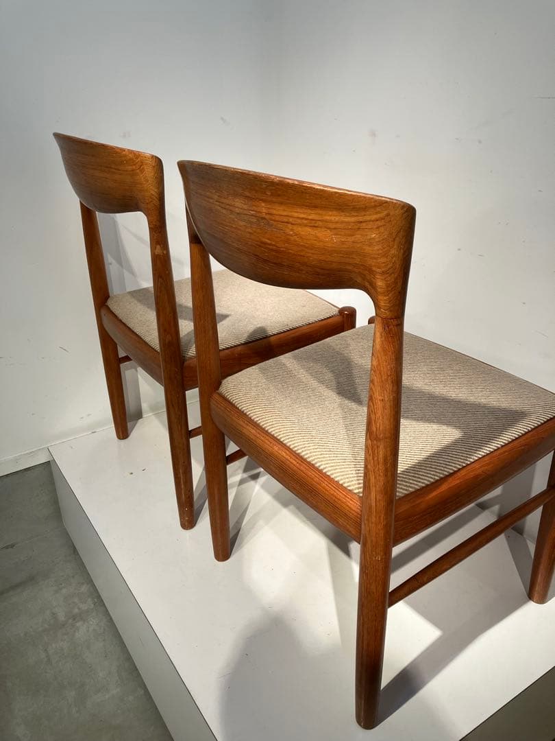 北欧、ヴィンテージチェア2脚セット、アクタス、北欧デザイン、レトロ、ウェグナー