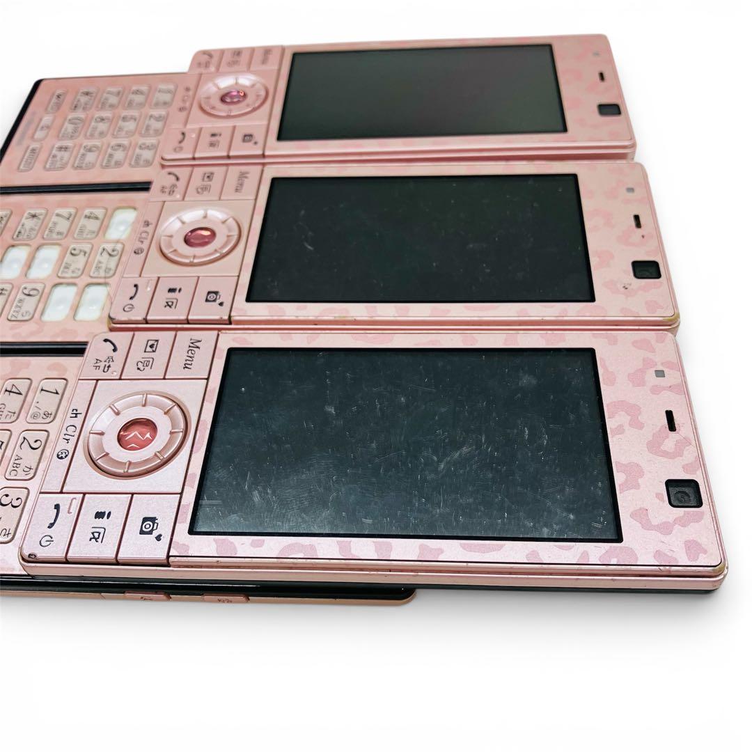 希少 F-04C 3台セット Pinky Girls 富士通 ガラケー ジャンク