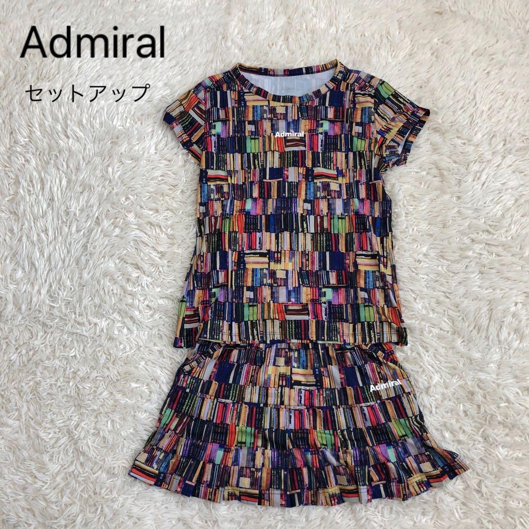 アドミラル　サイズM セットアップ　スコート　総柄　テニス