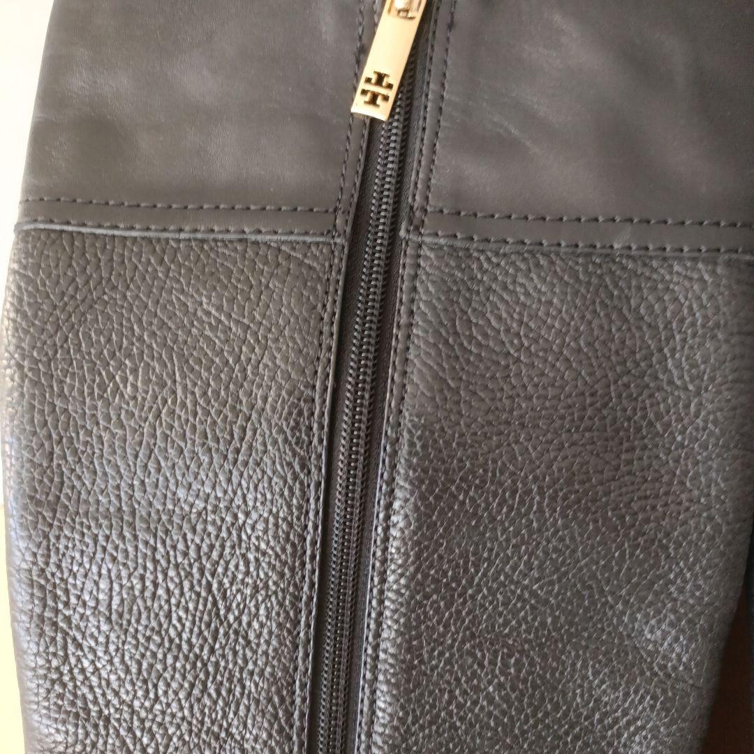 トリーバーチ　ブラック レザー ロングブーツ9M 26