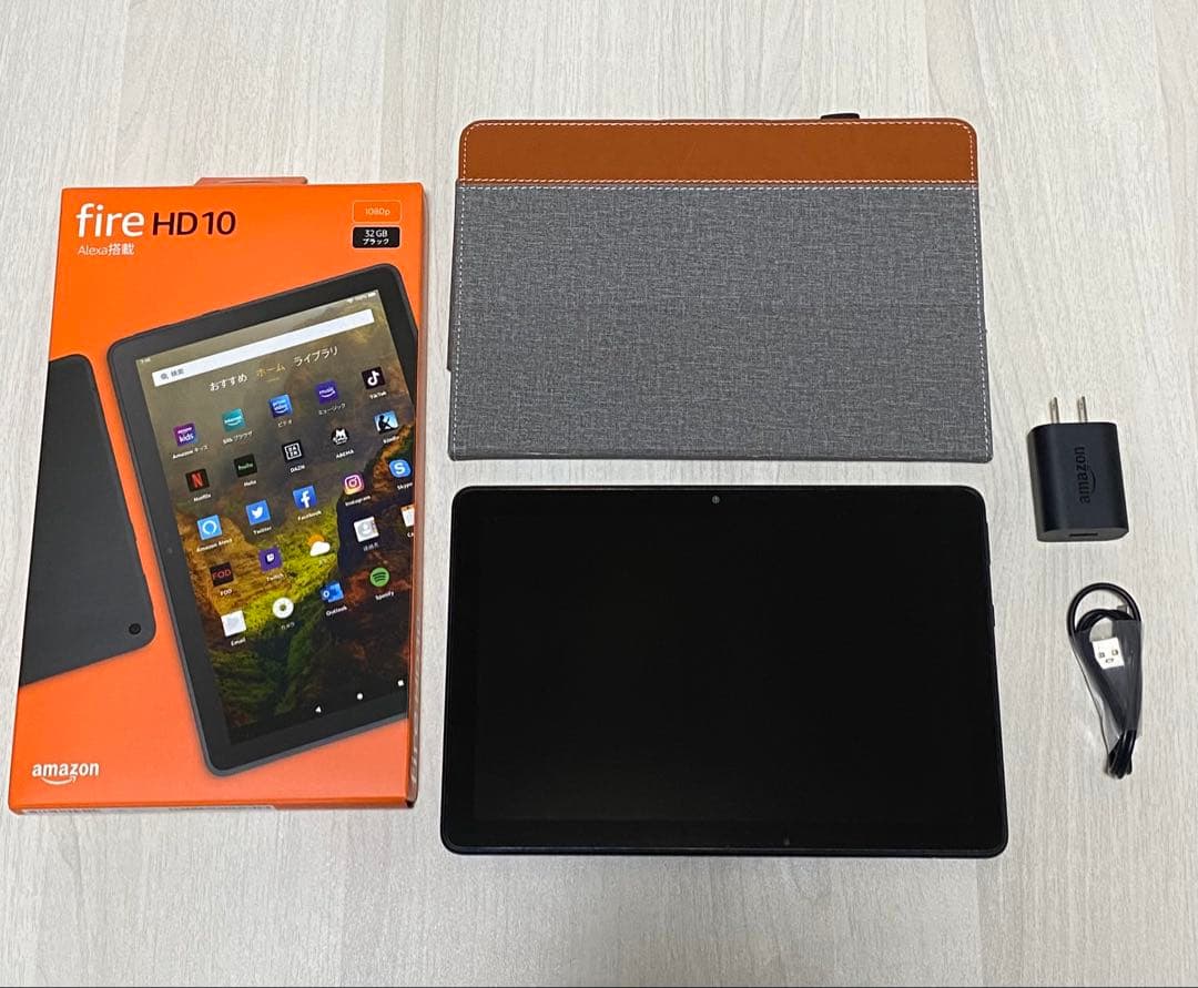 Fire HD 10 タブレット 本体 + ケース + 充電器