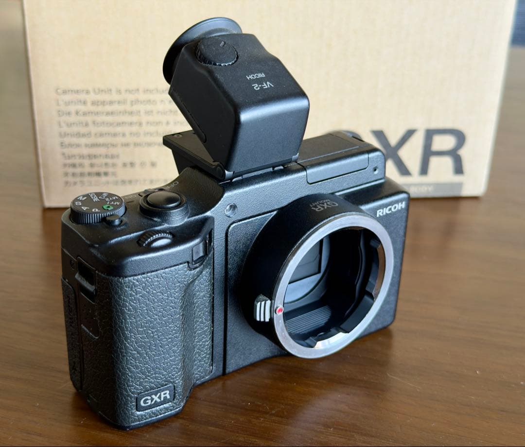 RICOH GXRボディ+MOUNT A12Mマウント+VF-2ファインダ