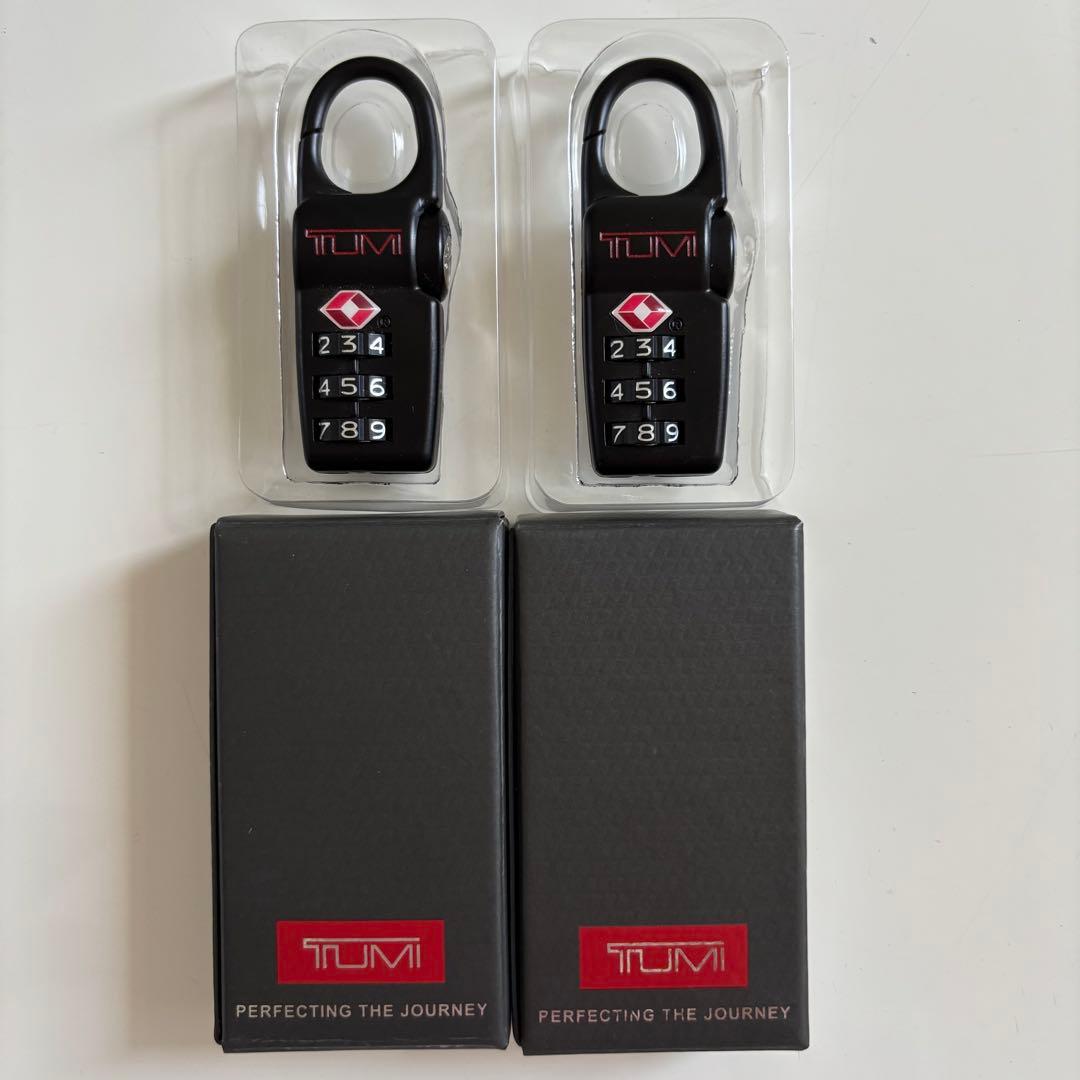 【未使用 2個セット】TUMI TSAロック ブラック