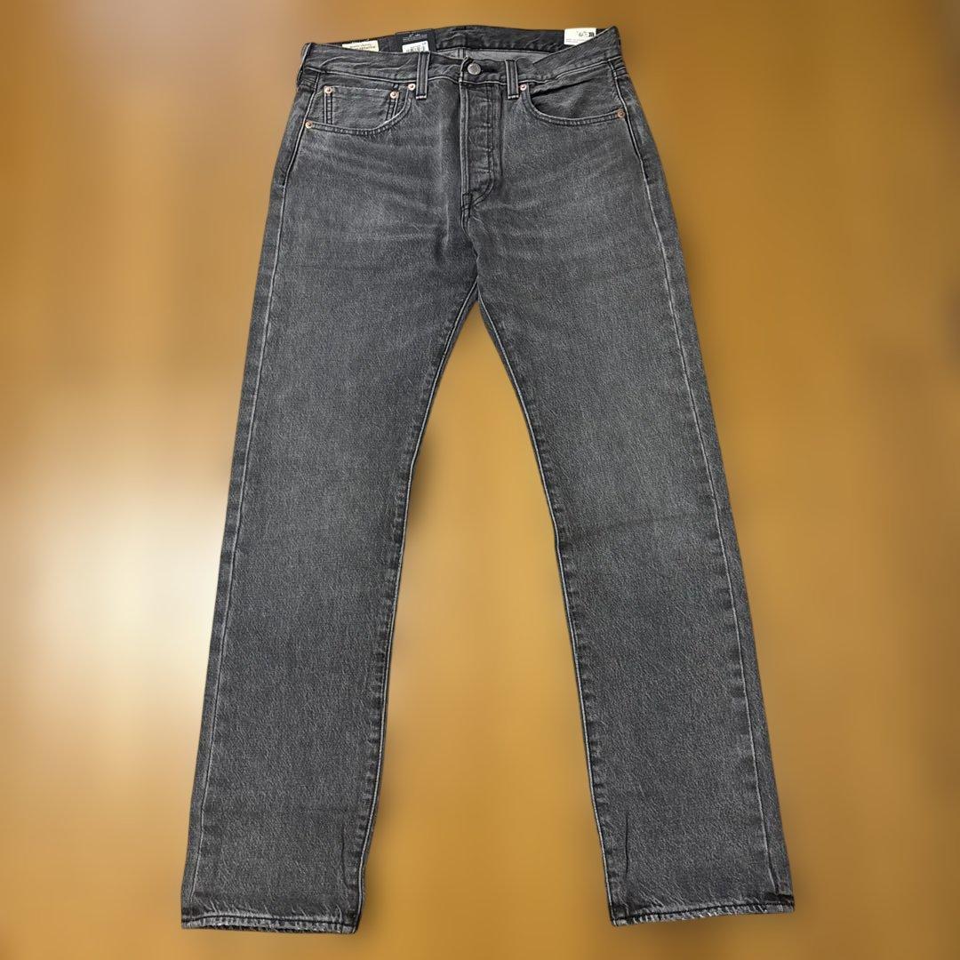 Levi's 501 W32 L32セルビッジ ブラックデニム