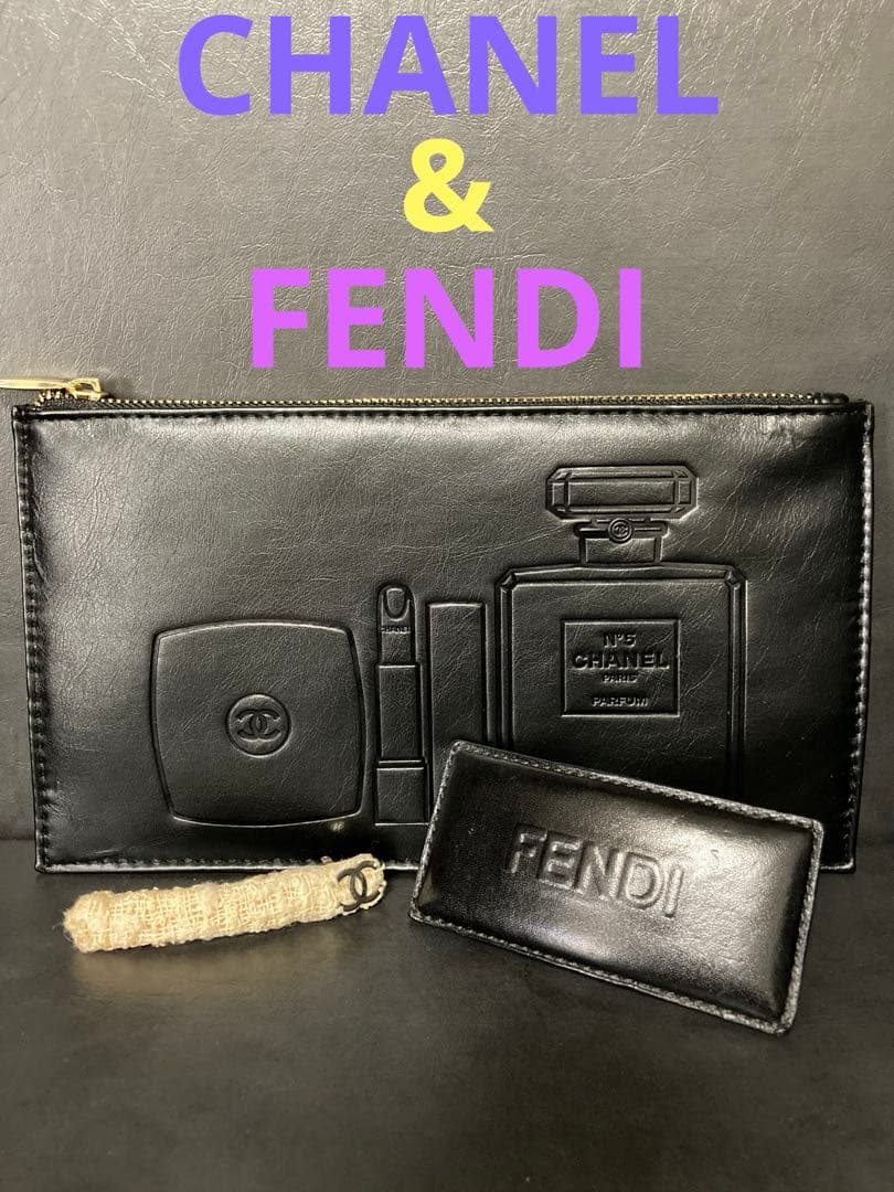 シャネル & フェンディ バレッタ & シャネルポーチ セット売り