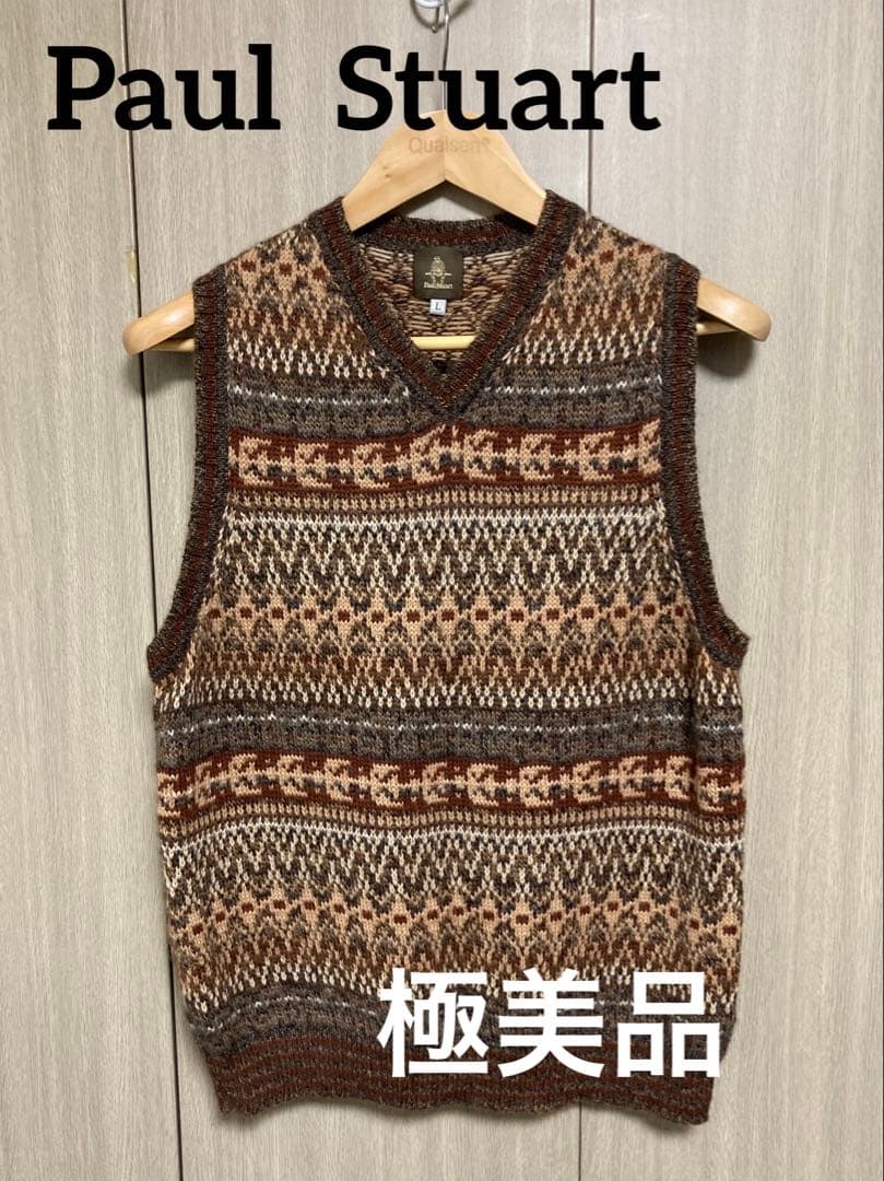 鴨志田康人ディレクション Paul Stuart Vネックニットベスト