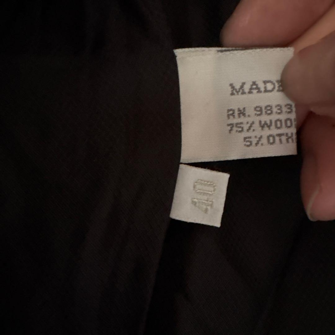 MIU MIU フード付きブラックダッフルコート