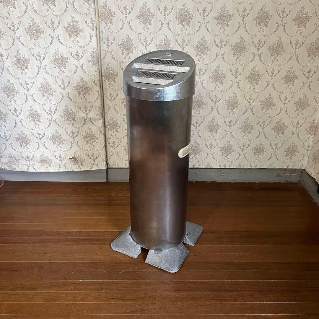 【中古品】ステンレス製 アルミ スタンド灰皿 業務用 屋外内用 店舗 吸殻入れ