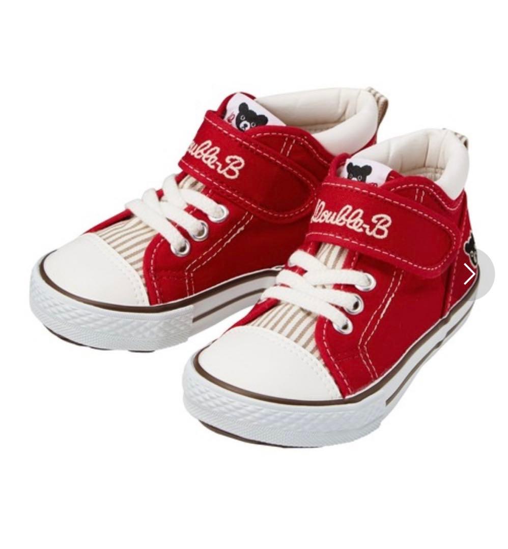 ミキハウス　ダブルビーDOUBLE_B ロゴキッズシューズ