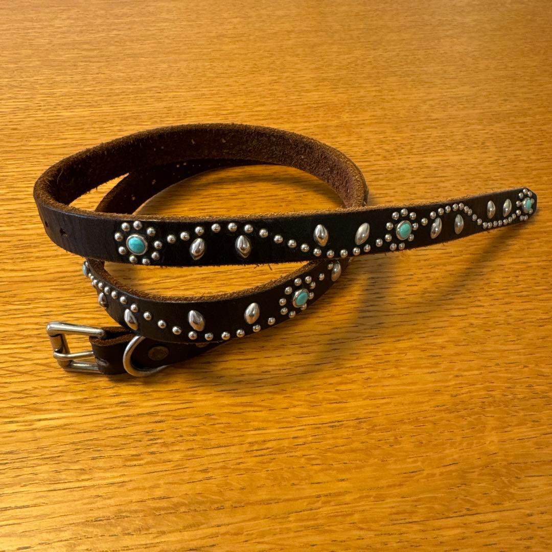 スタンダードカリフォルニア　HTCナローベルト フラワースタッズ　32