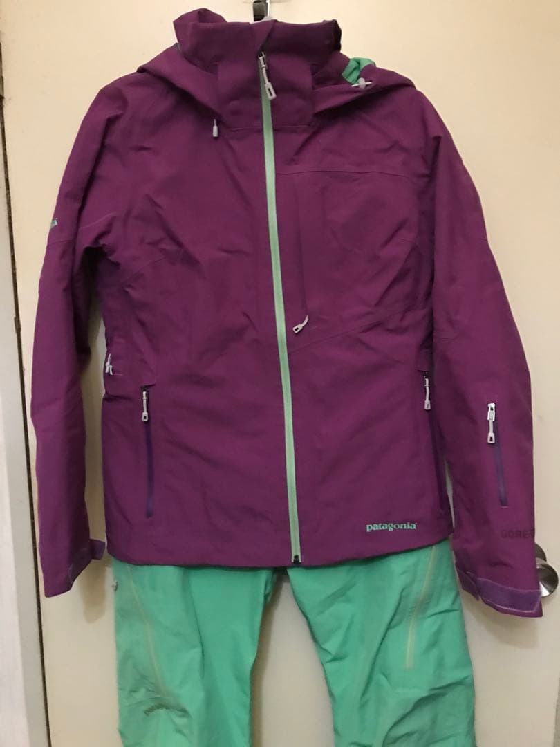 patagonia スキーウェアセット 紫緑
