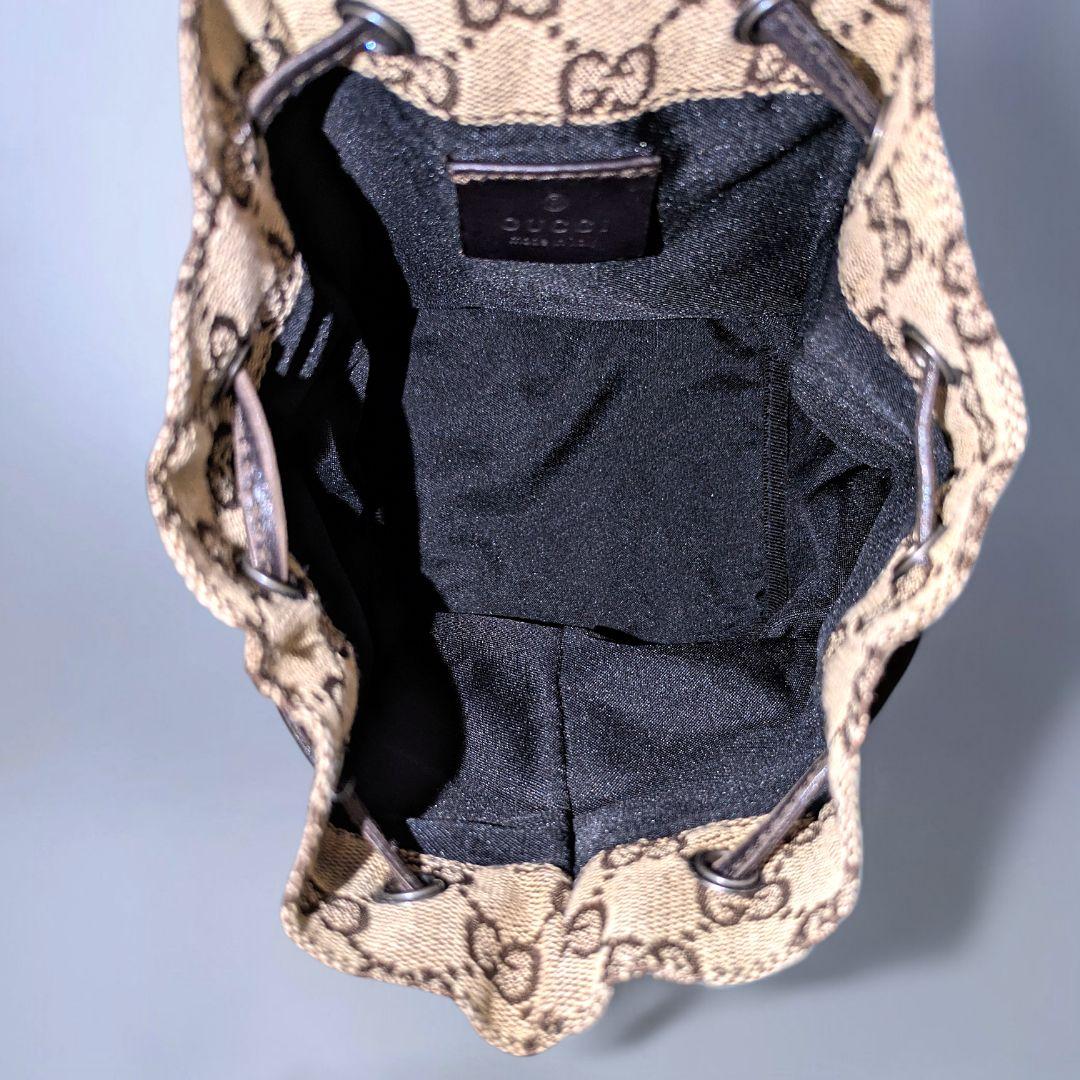 極美品 GUCCI ハンドバッグ ミニバッグ GG キャンバス レザー 手持ち