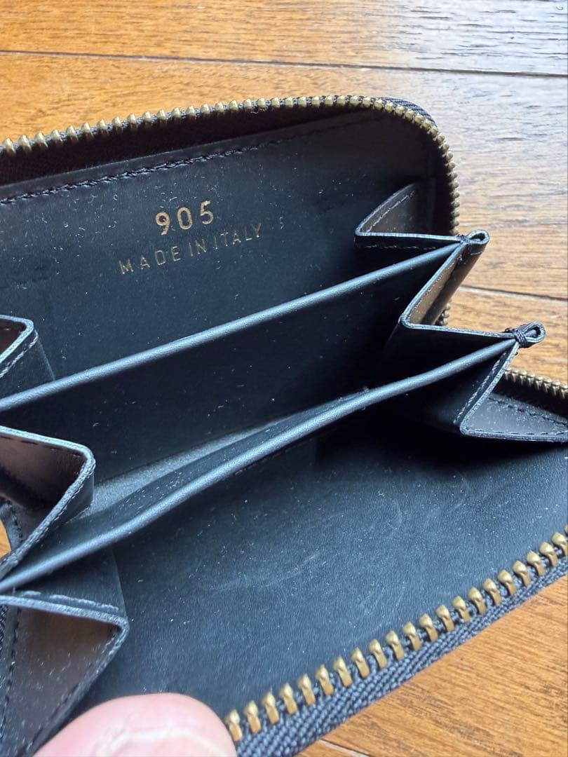 フェリージ クロコダイル風レザー 黒 ブラック ケース