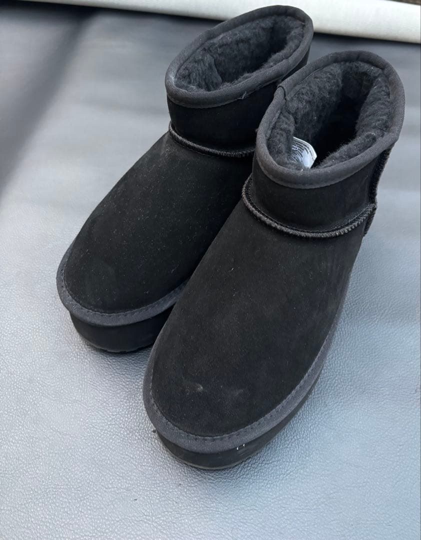 1回着 極美品 EMU Australia 厚底 ムートン ブーツ 撥水