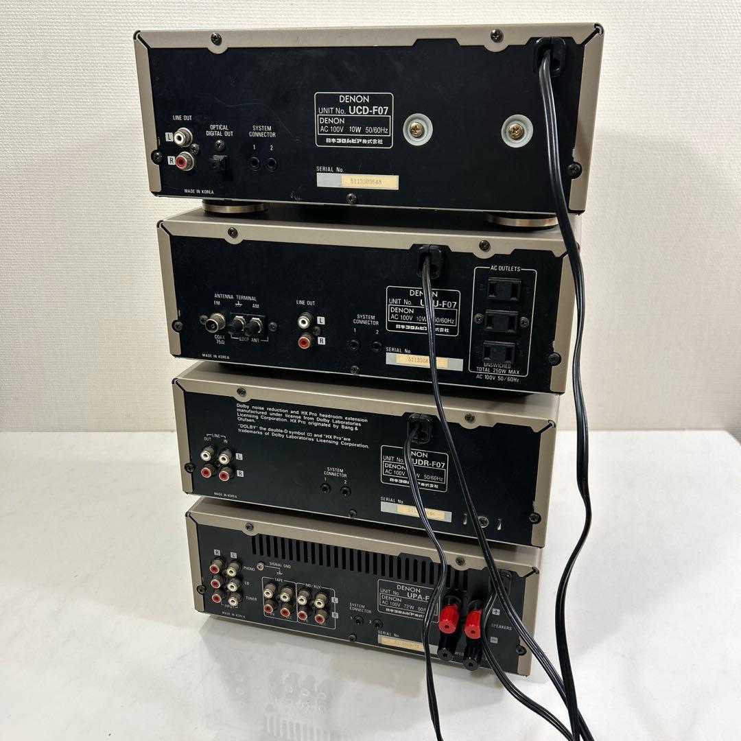 ラジオ・コンポ DENON UCD-F07 UTU-F07 UDR-F07 UPA-F07