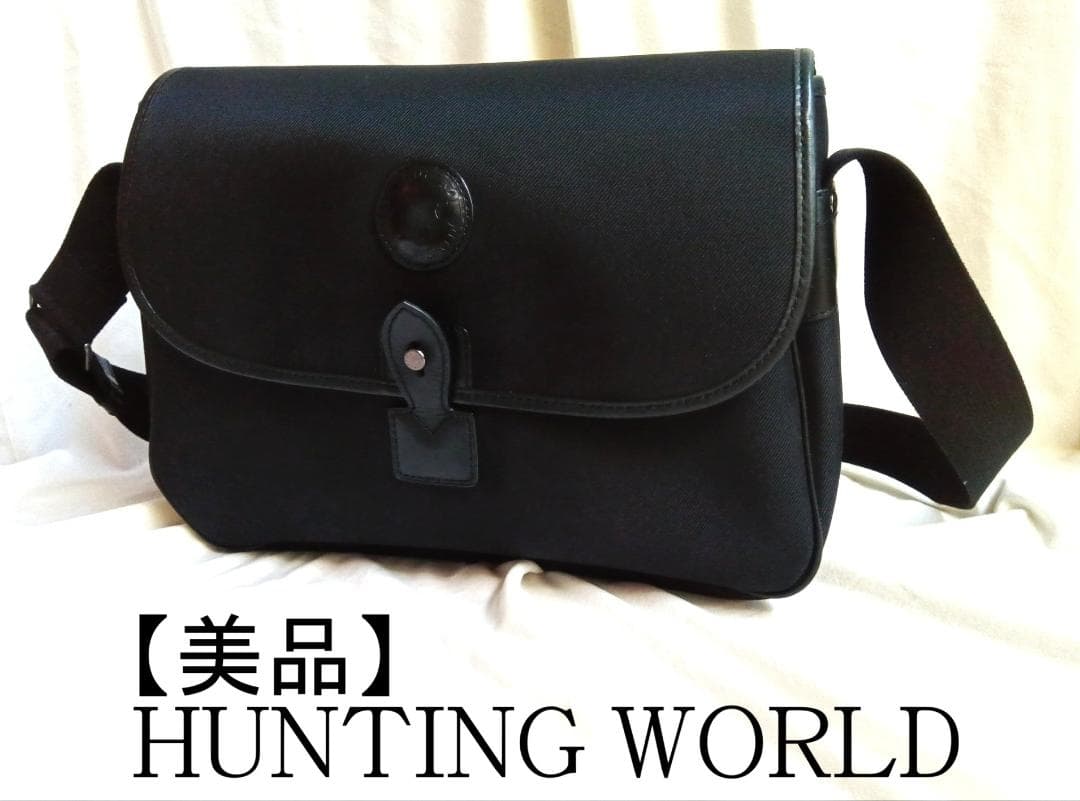 【美品】 HUNTING WORLD ハンティングワールド ショルダーバッグ