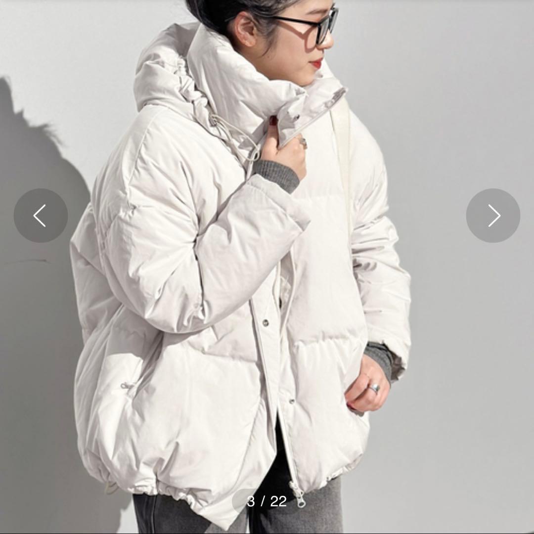 AP STUDIO Midi down jacket 36サイズ シロ