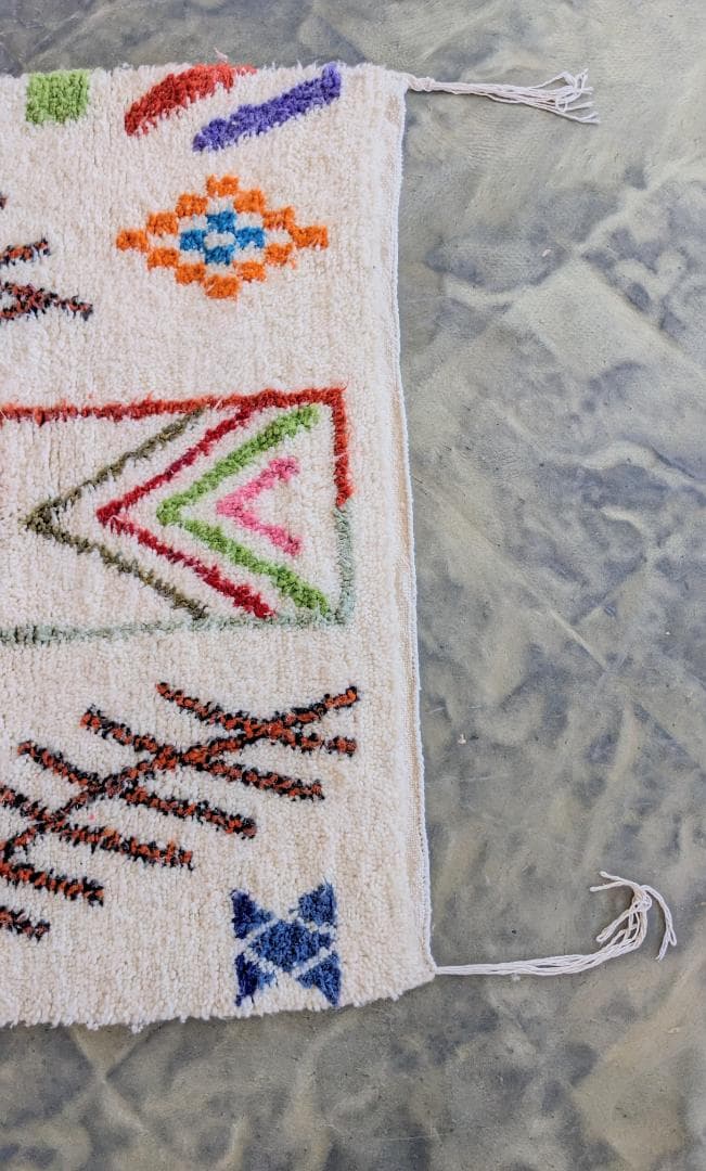 【限定セール】新品-モロッコラグ アジラルラグ-No6 104×161