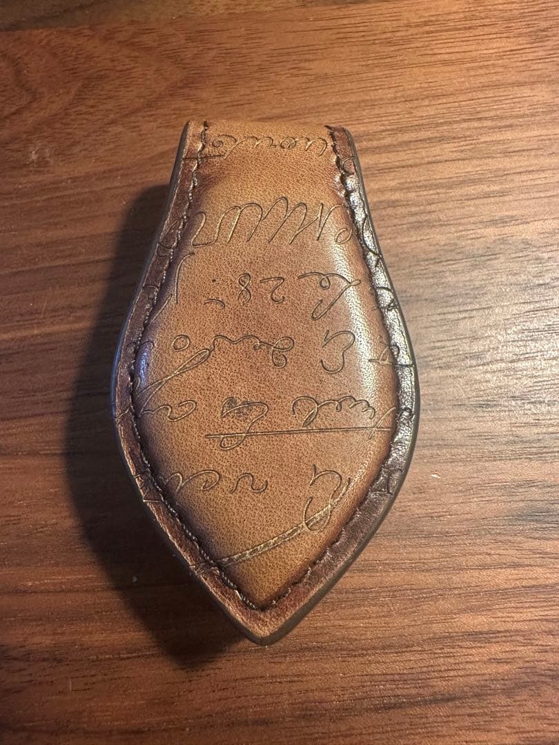 BERLUTI ベルルッティ　レザー マネークリップ