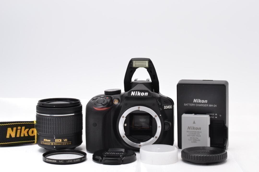 ■ 美品 ■ ニコン　Nikon D3400 レンズキット ≪S数3,063回≫