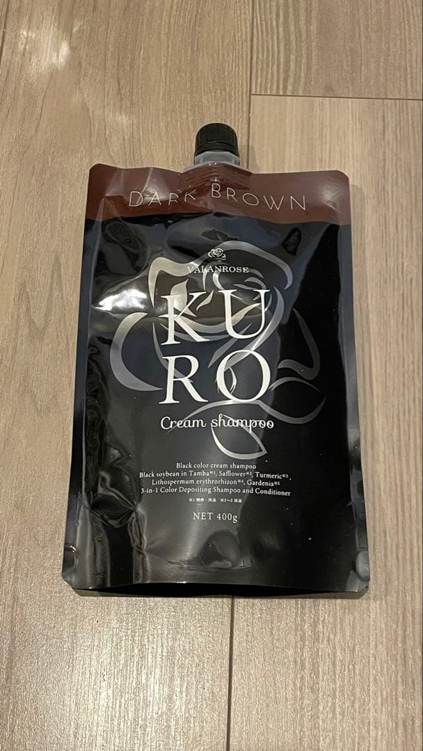 バランローズ　KURO ダークブラウン クリームシャンプー 400g 3個セット