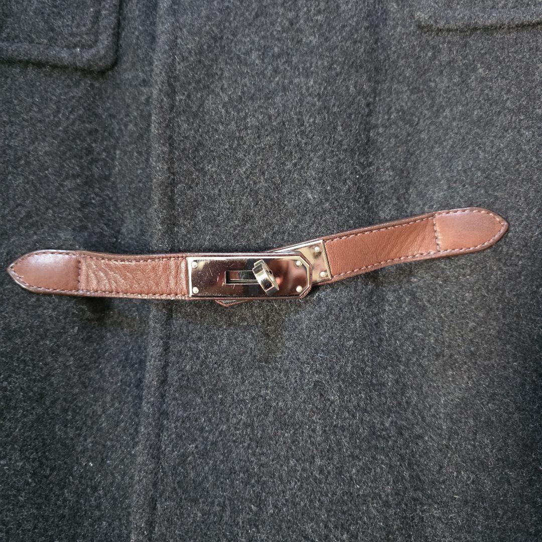 HERMÈS　エルメスケリー ダークグレー ダッフルコート　40サイズ