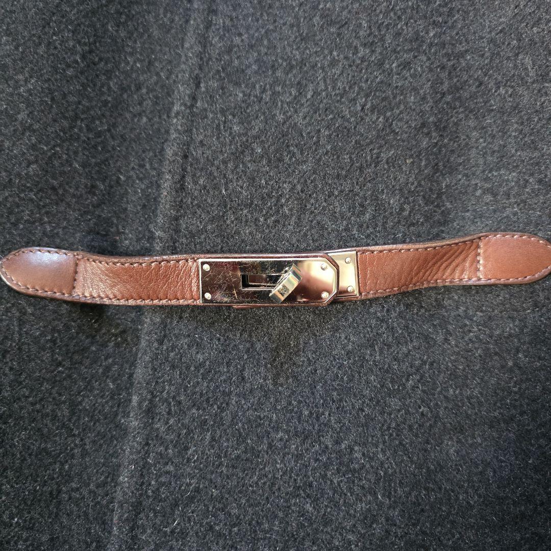 HERMÈS　エルメスケリー ダークグレー ダッフルコート　40サイズ