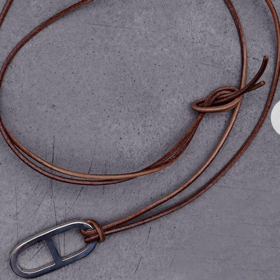 Garden of Eden｜アンカー レザー ネックレス シルバー925