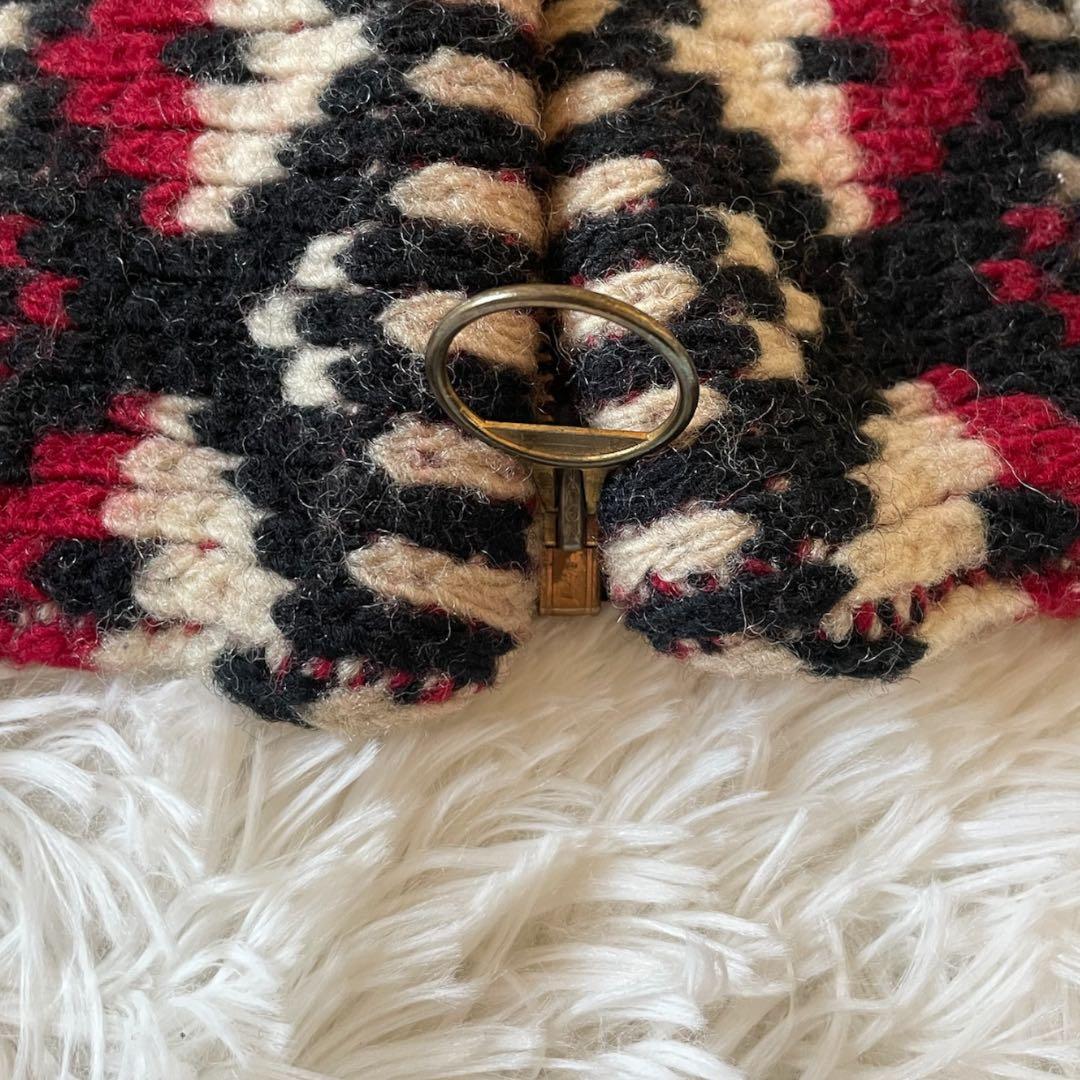 希少70〜80s USA製 PENDLETON カウチンTALON リングジップ