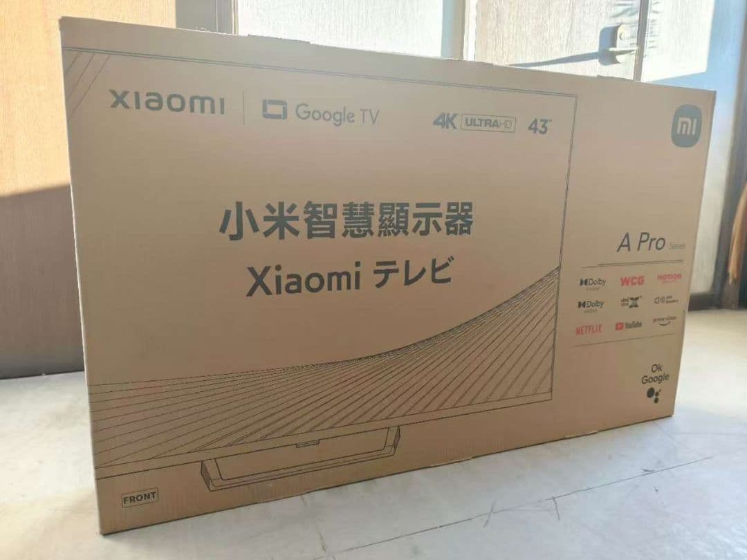 (テ65）新品Xiaomi テレビ 43インチ A Pro 4K