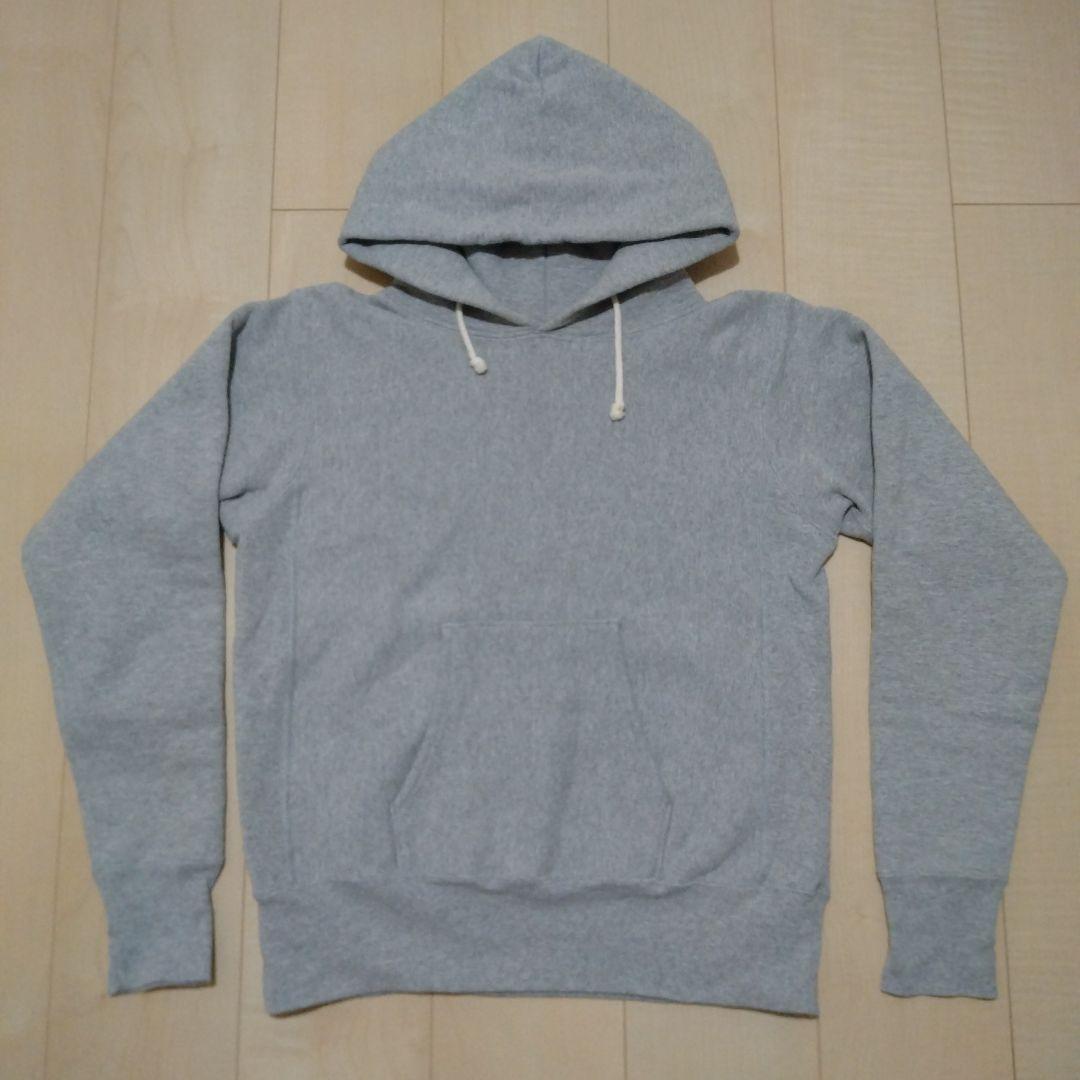 チャンピオン リバースウィーブパーカー グレー 赤単色タグ Mサイズ