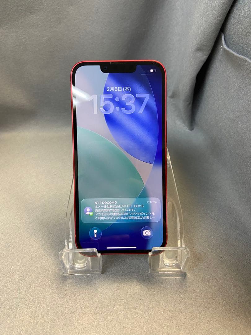 美品 国内版 SIMフリー iPhone13 256GB レット色