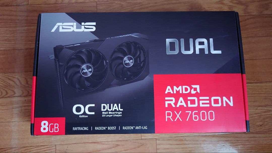 グラフィックボード・グラボ・ビデオカード ASUS Radeon RX 7600 OC Edition 8GB