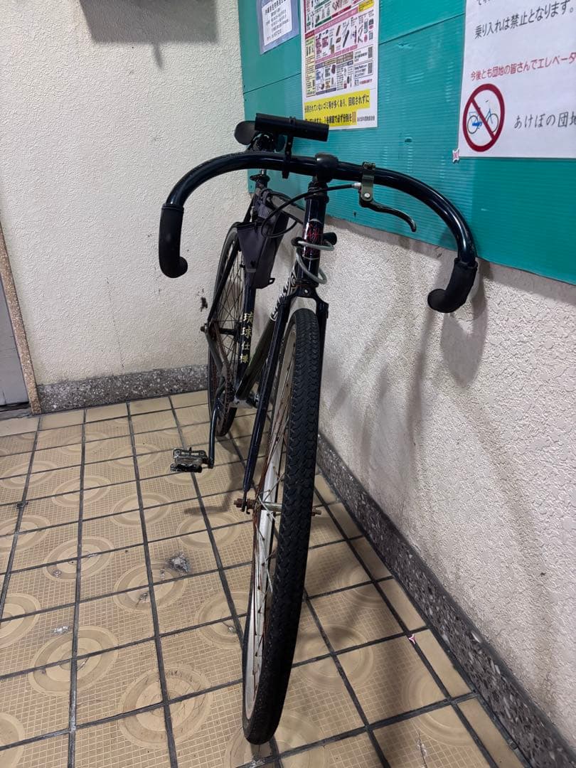 (手渡し限定)クロスバイク シングルスピード 700C 黒