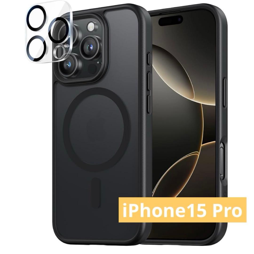 iPhone16用 ケース ケース+カメラフィルム MagSafe対応