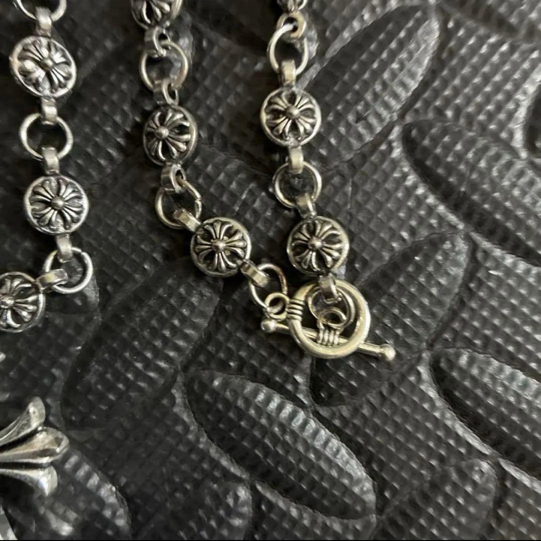 ま*ゅ様 クロムハーツ　ネックレス　クロス　メンズ　58センチ 50グラム