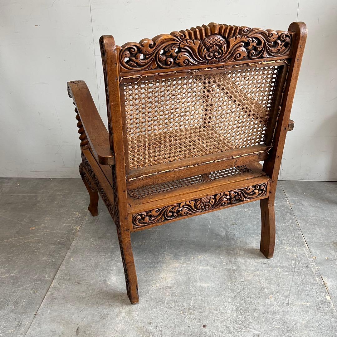 アンティーク チェア ラタン シート z439