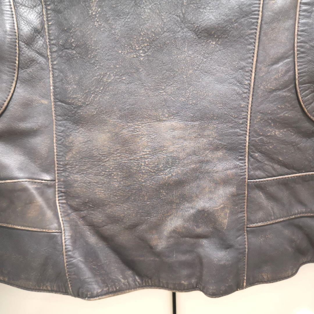 リーバイス レザージャケット シングルライダース Ｍ ヴィンテージ加工 激レア品