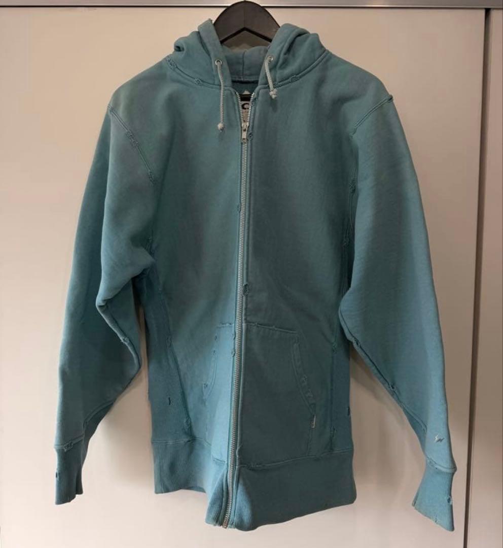 エレクトリックコテージ　ダメージ加工 パーカー