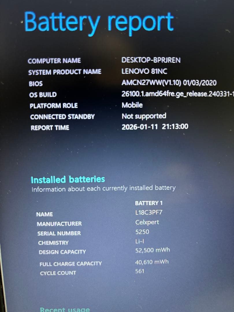 【ジャンク】Lenovo IdeaPad S340-15API