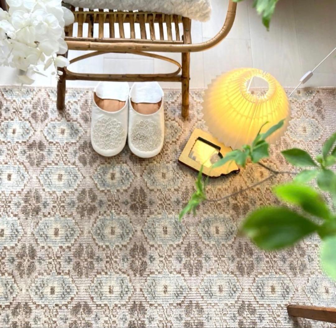 ロング/モロッカンタイル　トルコヴィンテージラグ