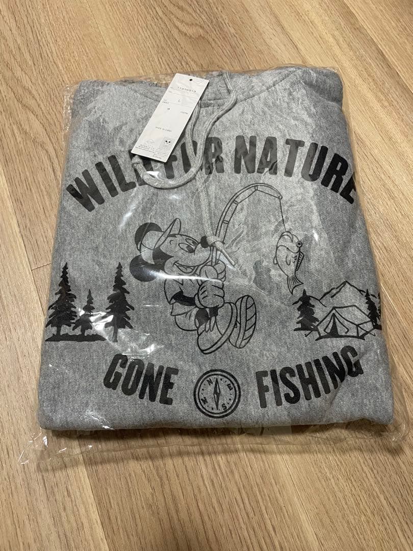 ☆銀☆　スウェットとセット デプス　ミッキー パーカー サイズ グレー