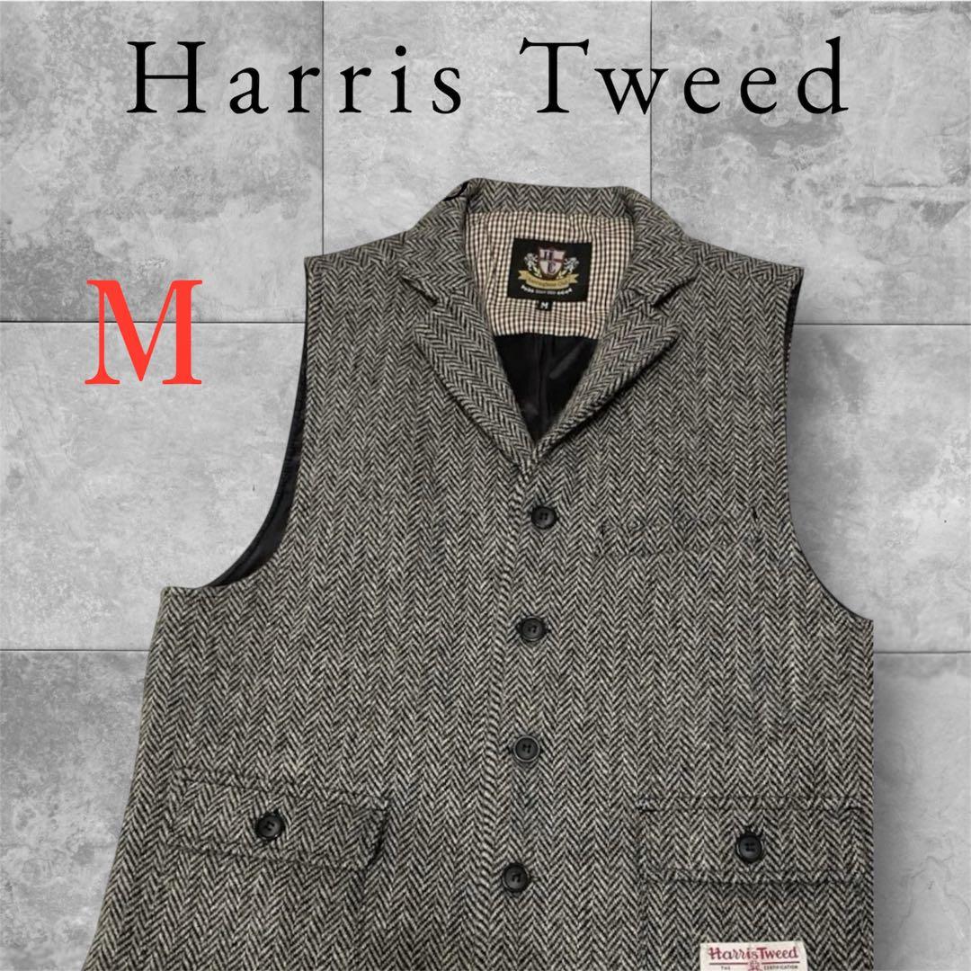 美品❤️Herringbone Club ハリスツイード ヘリンボーン ベスト　Ｍ